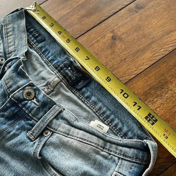 Lucky  Jeans blue denim sweet crop size 4/27 cropped - Picture 13 of 16